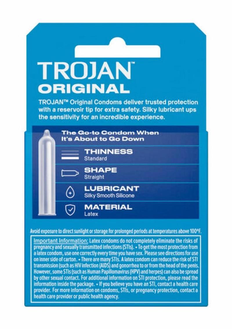 Trojan Condom Original Lubricated 3 Pack