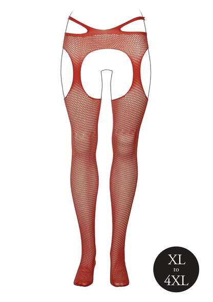 Le Desir - Classic - Suspender Pantyhose with Strappy Waist - Sunset Glow
