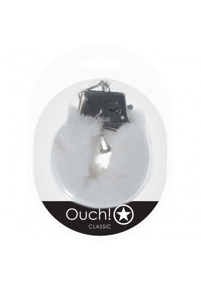 Ouch! - Classic Fluffy Handcuffs - White