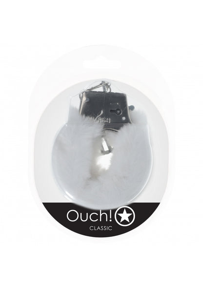 Ouch! - Classic Fluffy Handcuffs - White