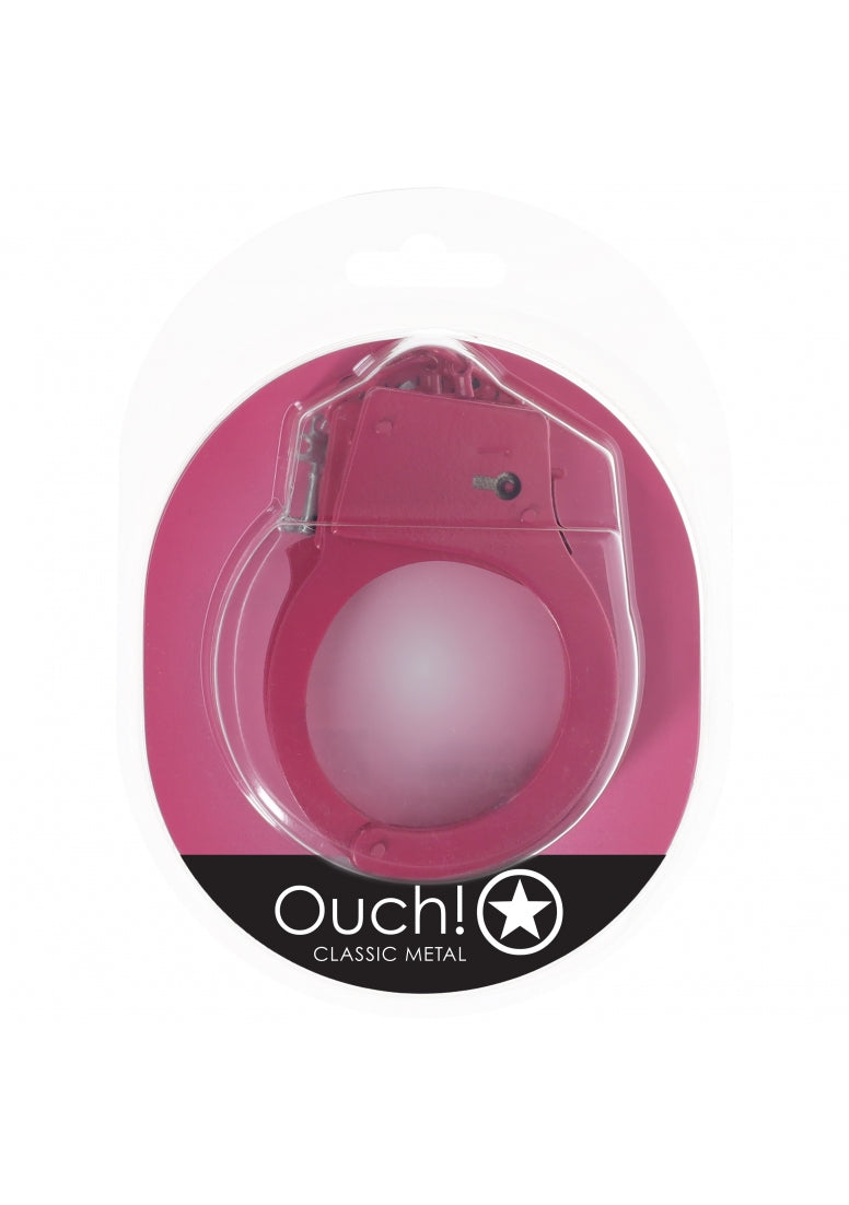 Ouch! - Classic Metal Handcuffs - Pink