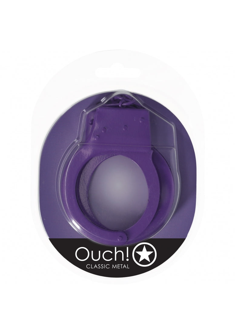 Ouch! - Classic Metal Handcuffs - Purple