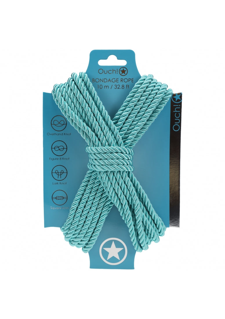 Ouch! - Bondage Rope - 10 Meter - Nylon - Blue