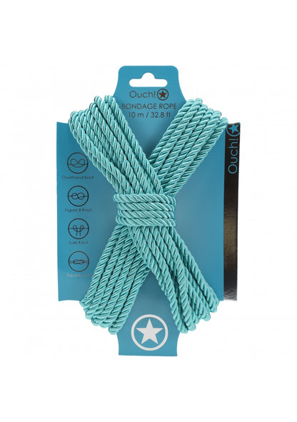 Ouch! - Bondage Rope - 10 Meter - Nylon - Blue
