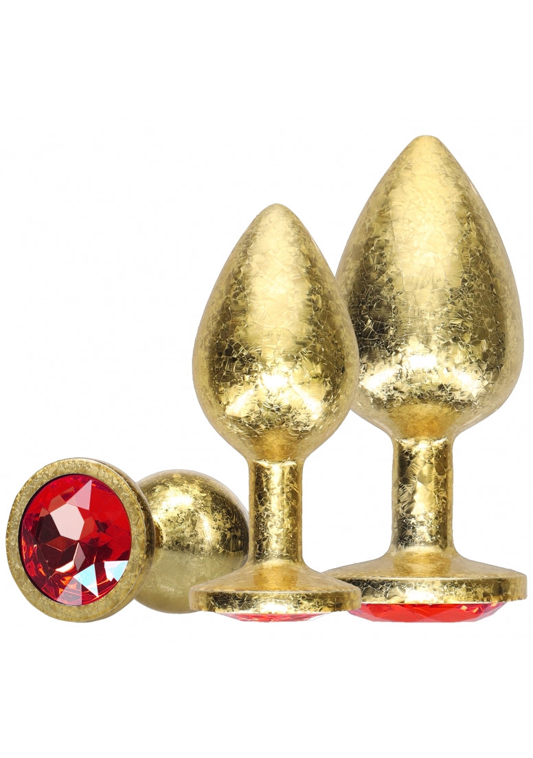 Ouch! - Milan Collection - Metal Anal Plug Set - Gold