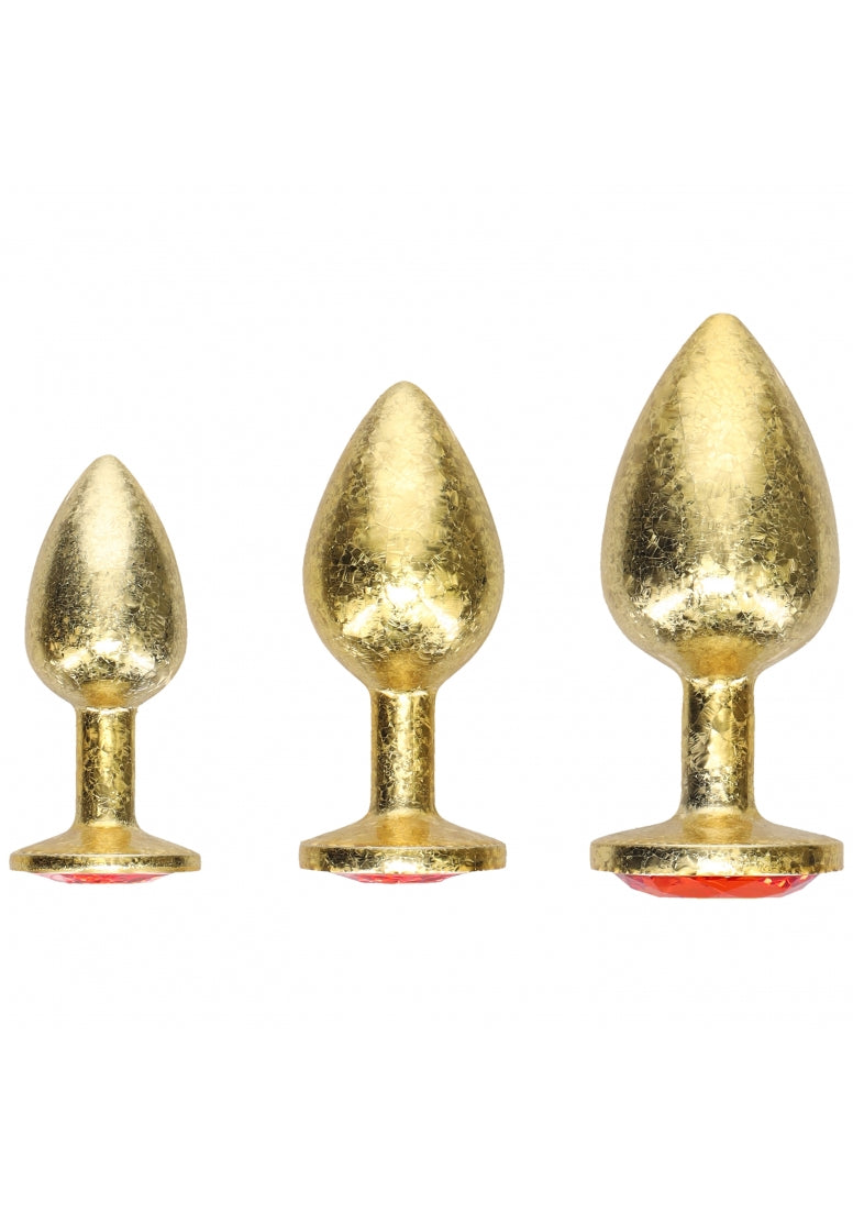 Ouch! - Milan Collection - Metal Anal Plug Set - Gold