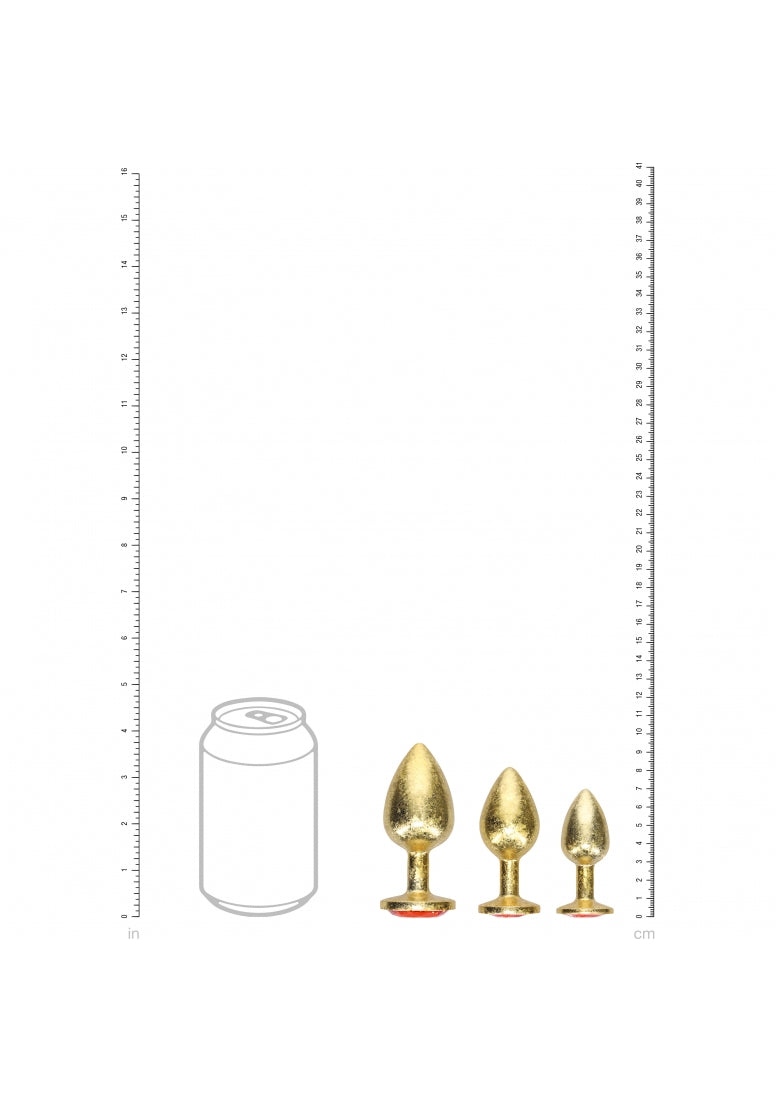 Ouch! - Milan Collection - Metal Anal Plug Set - Gold