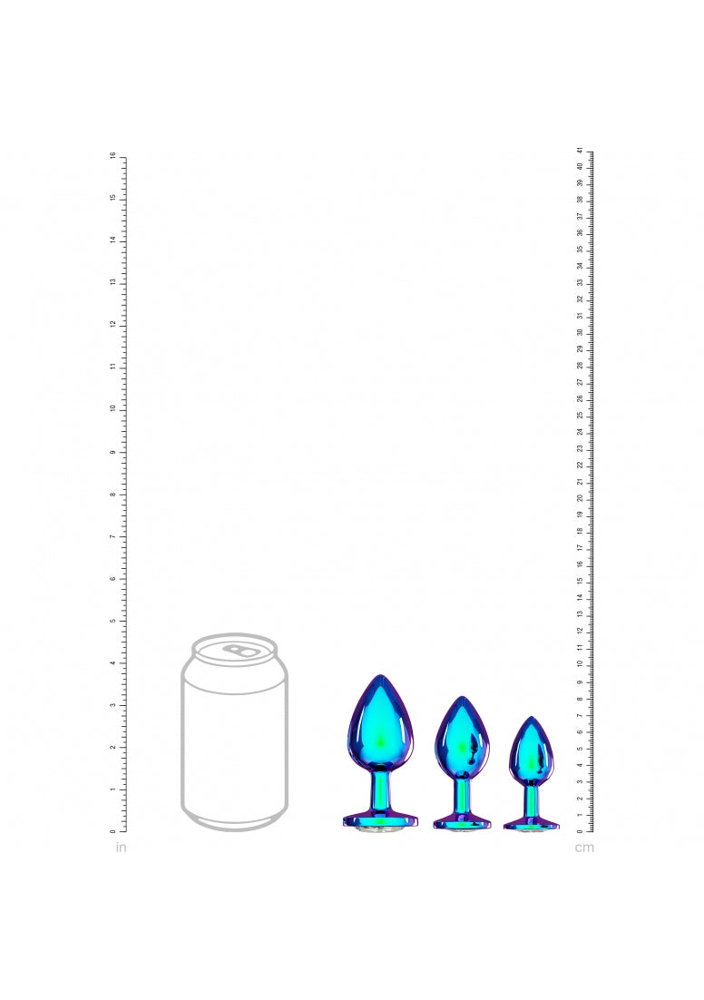 Ouch! - Venice Collection - Metal Anal Plug Set - Iridescent
