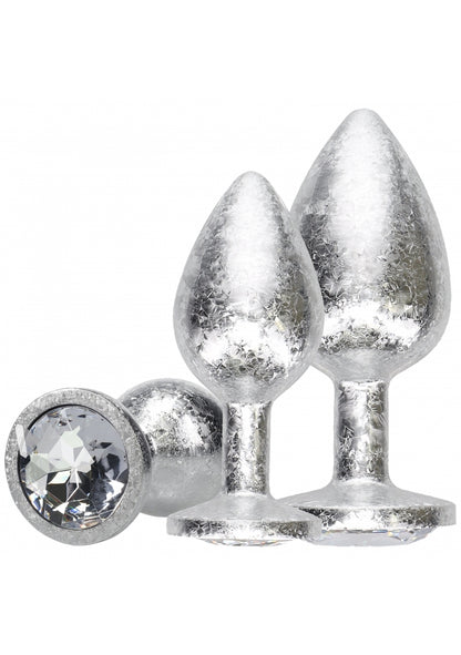 Ouch! - New York Collection - Metal Anal Plug Set - Silver