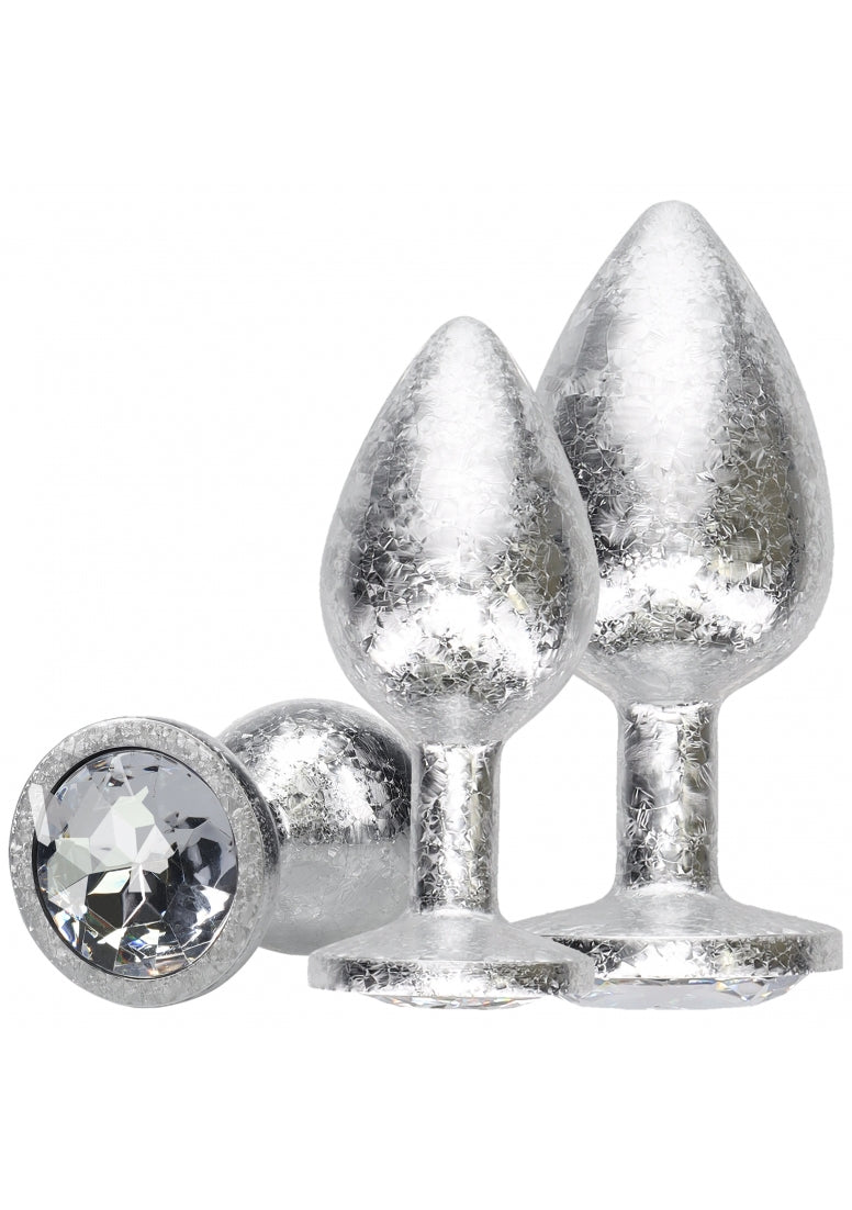 Ouch! - New York Collection - Metal Anal Plug Set - Silver