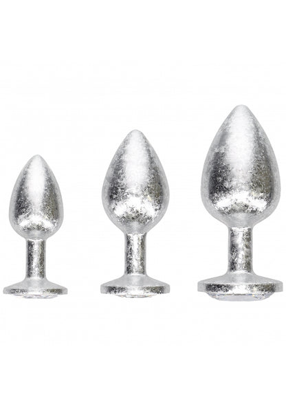 Ouch! - New York Collection - Metal Anal Plug Set - Silver