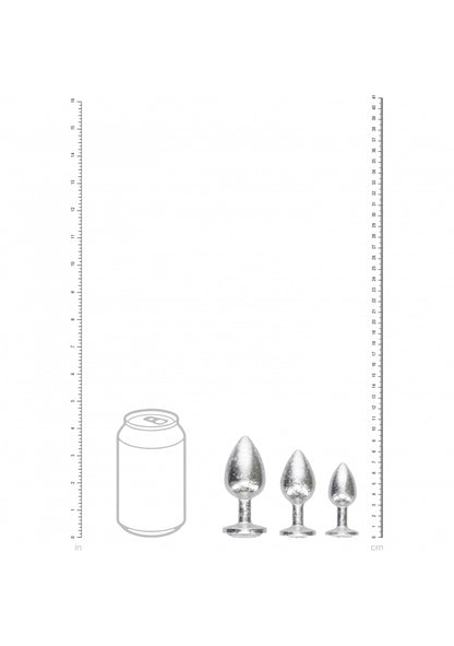 Ouch! - New York Collection - Metal Anal Plug Set - Silver