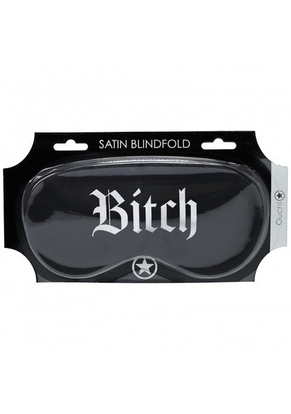 Ouch! - Bitch - Printed Mask - Satin - Black