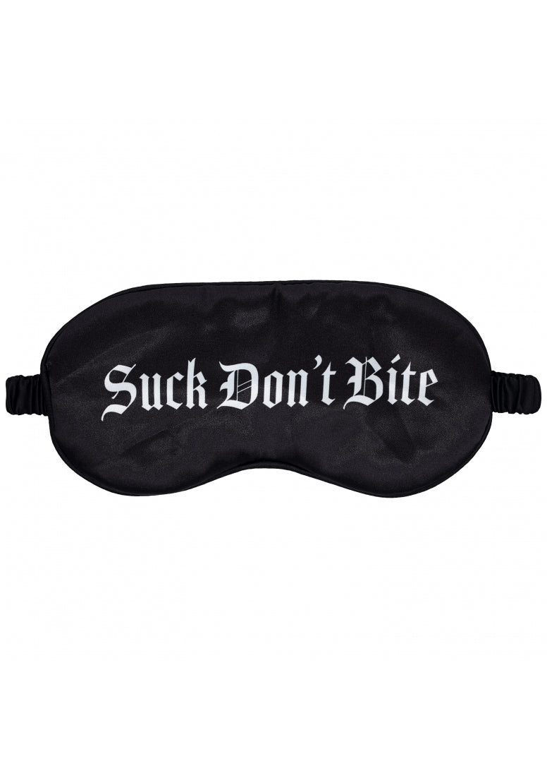 Ouch! - Suck Don't Bite - Printed Mask - Satin - Black