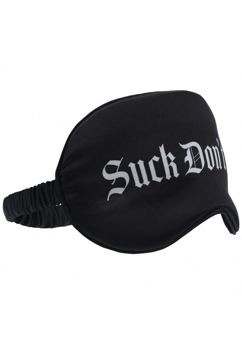 Ouch! - Suck Don't Bite - Printed Mask - Satin - Black