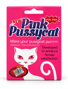Pink pussy cat oral strip