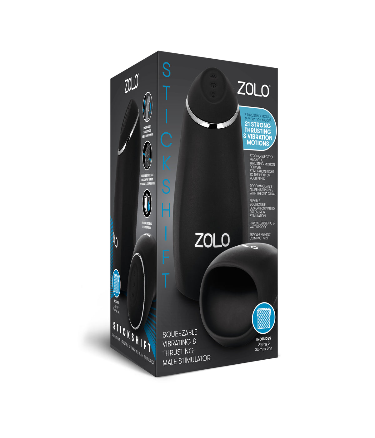ZOLO STICKSHIFT MASTURBATOR packaging