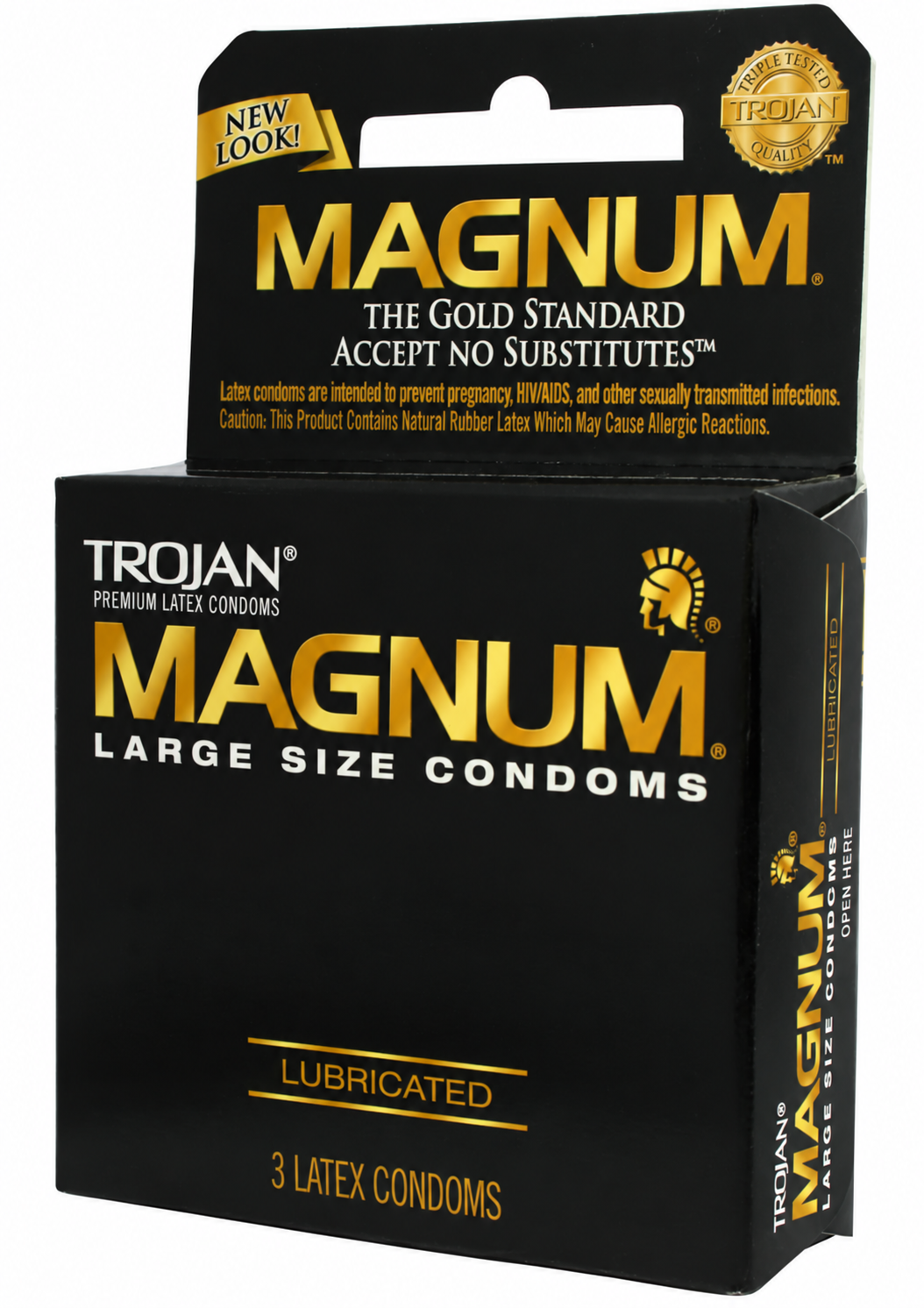 Trojan Condom Magnum Large Size Lubricated 3 Pack