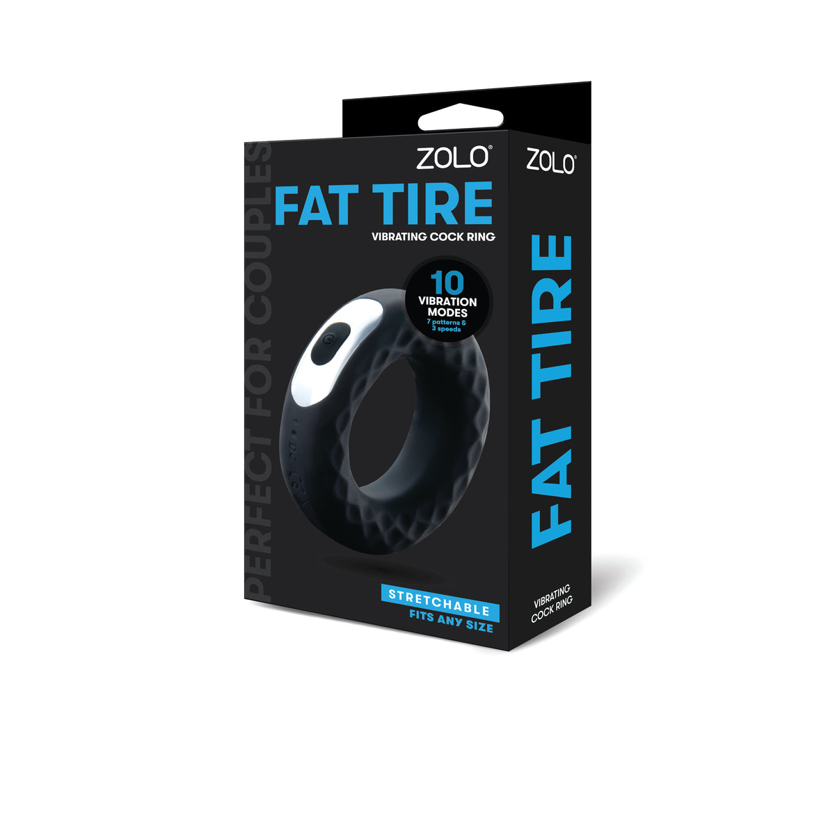 ZOLO FAT TIRE VIBRATING COCK RING packaging