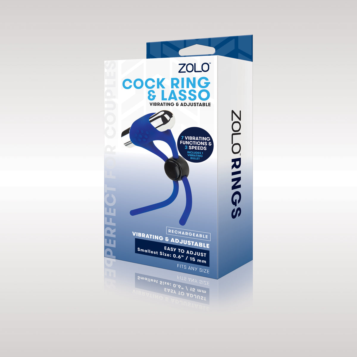 Zolo Rechargeable Adjustable C-Ring packaging