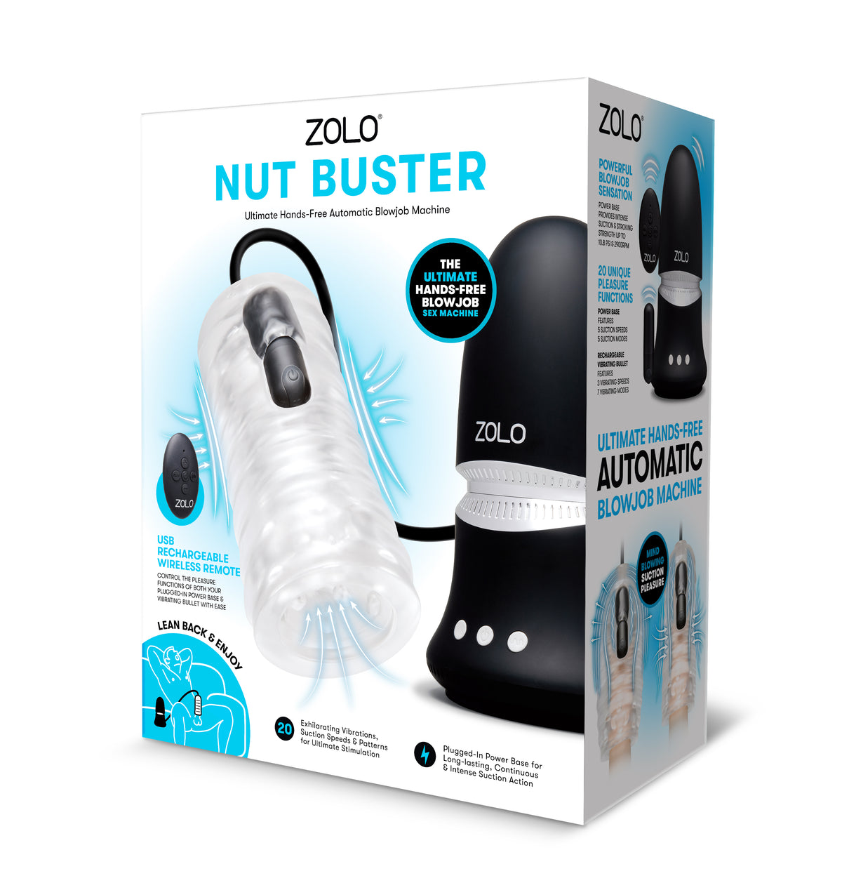 ZOLO NUT BUSTER W/ RECHAGE REMOTE packaging